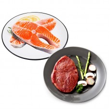 【国内现货包邮】Tasman Kitchen 塔斯曼 儿童套餐3 750克（三文鱼排 450克+菲力牛排 300克）